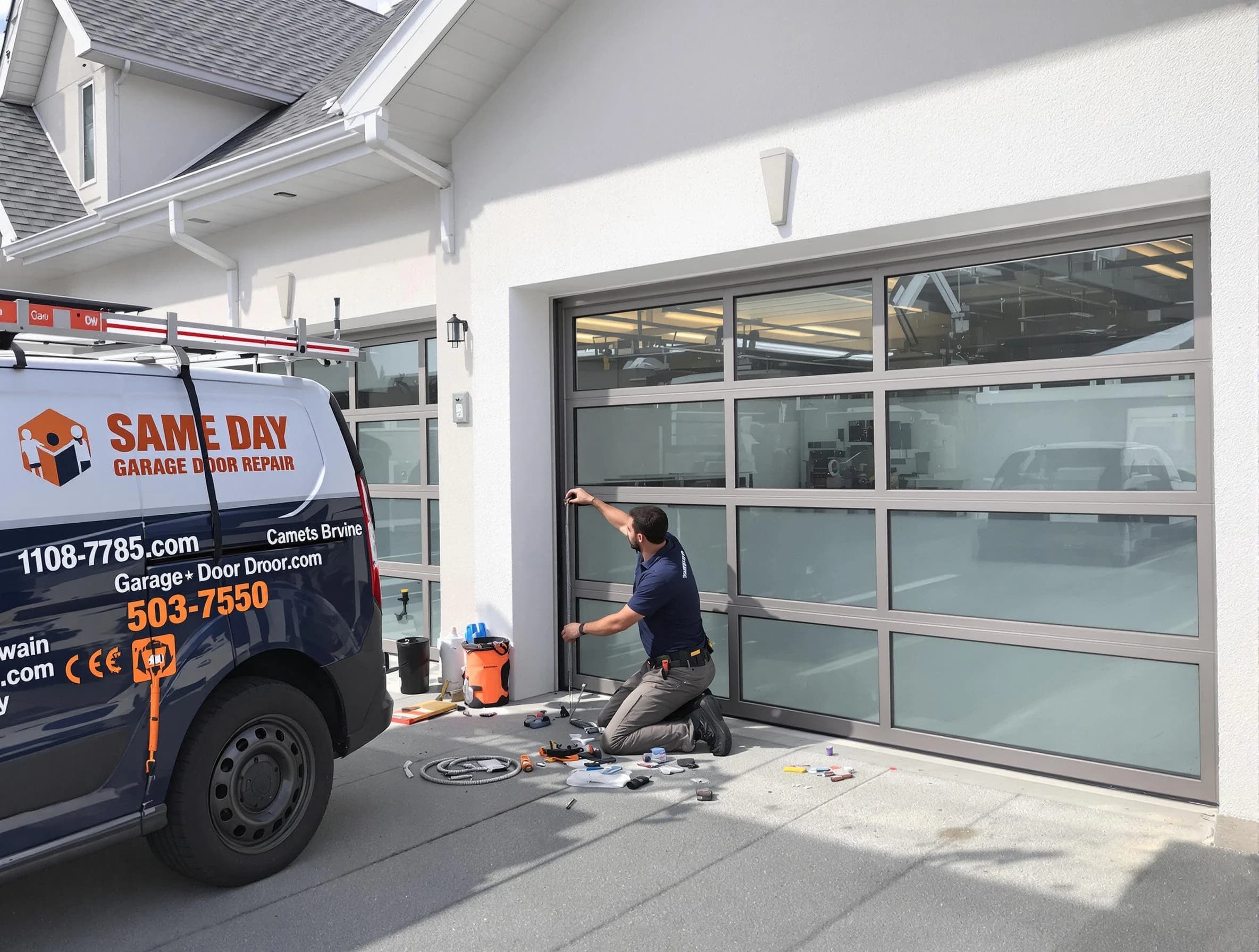 Same-day garage door repair service by Blackstone Garage Door Repair in Blackstone