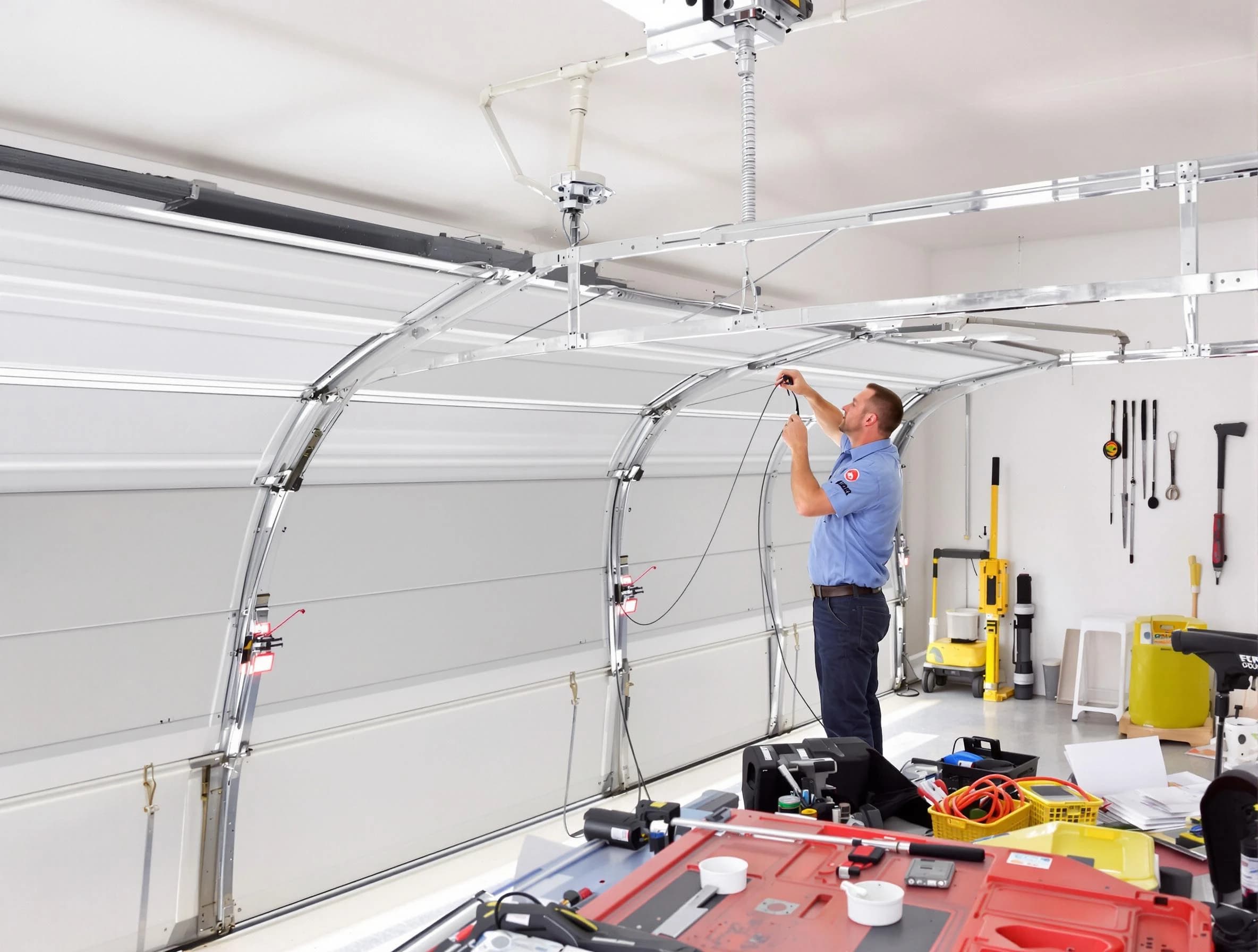 Garage door cable repair service by Blackstone Garage Door Repair in Blackstone