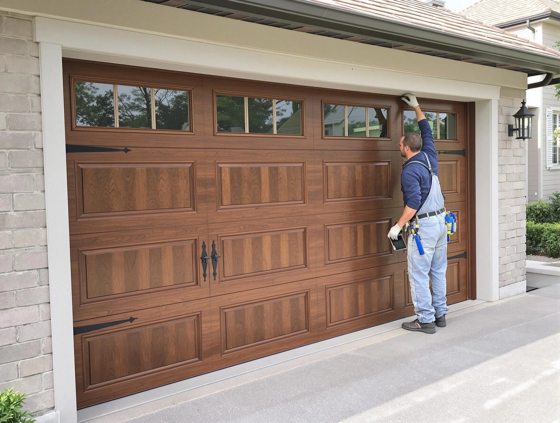 Custom garage door showcase by Blackstone Garage Door Repair in Blackstone