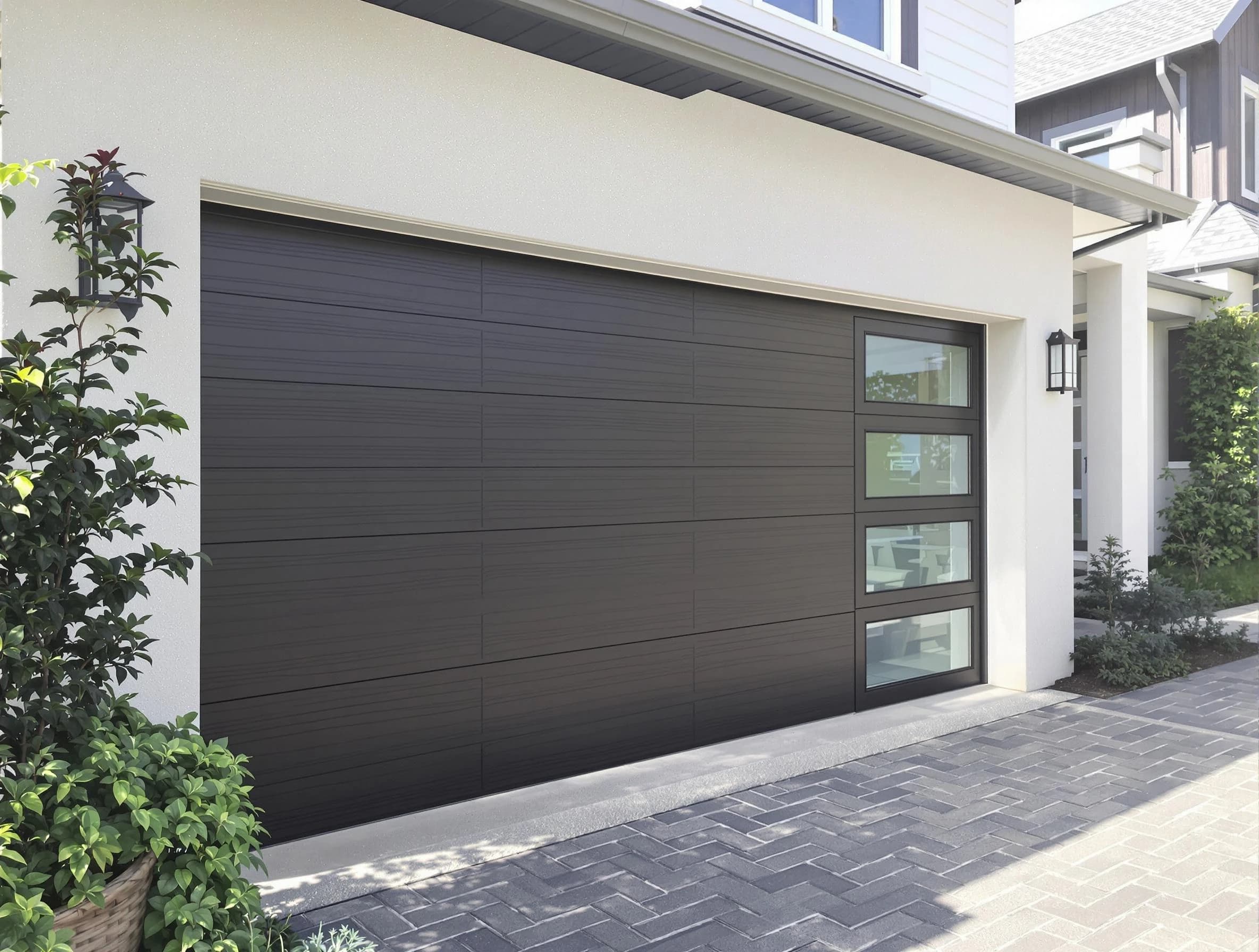 Custom garage door installation by Blackstone Garage Door Repair in Blackstone