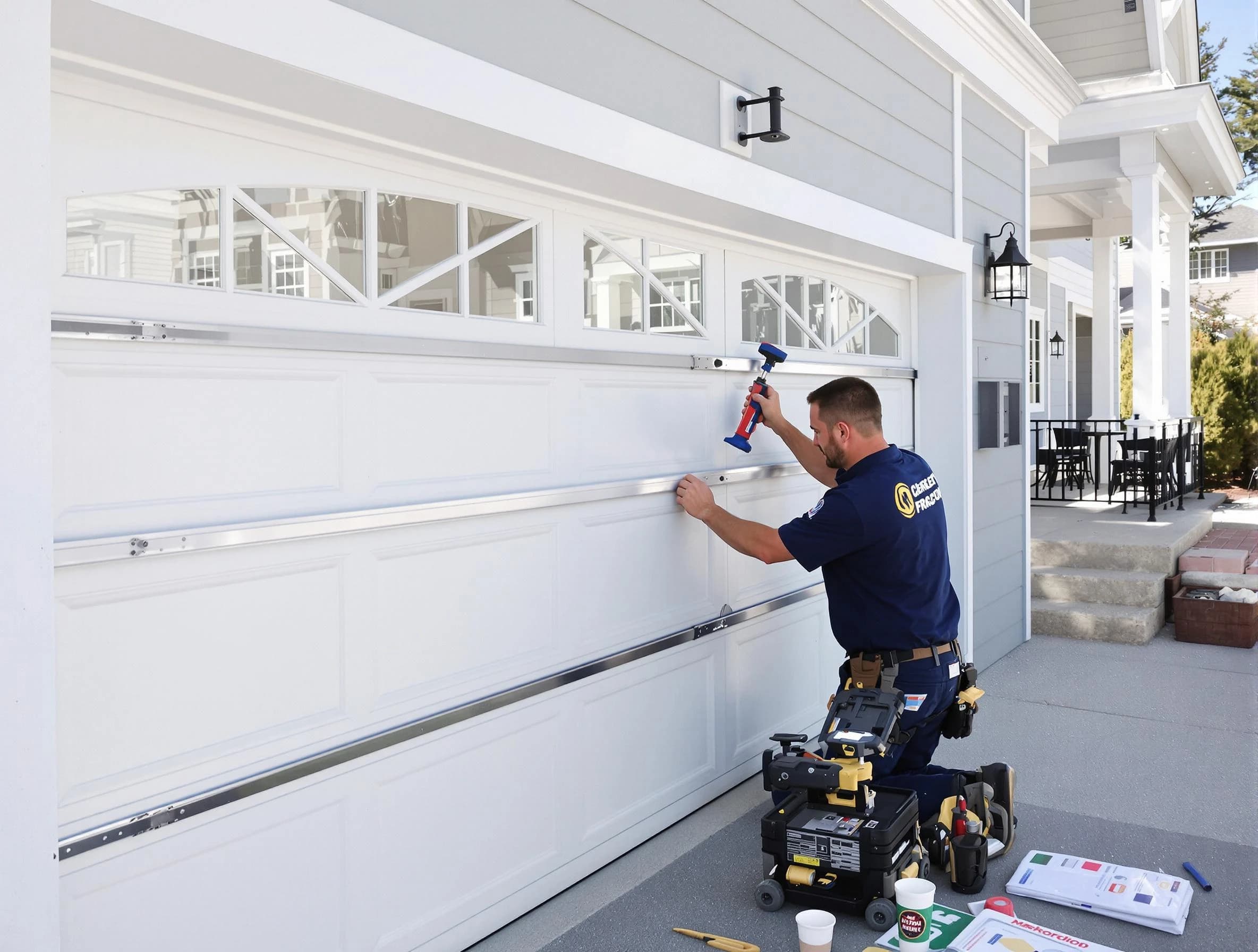 Professional garage door installation by Blackstone Garage Door Repair in Blackstone