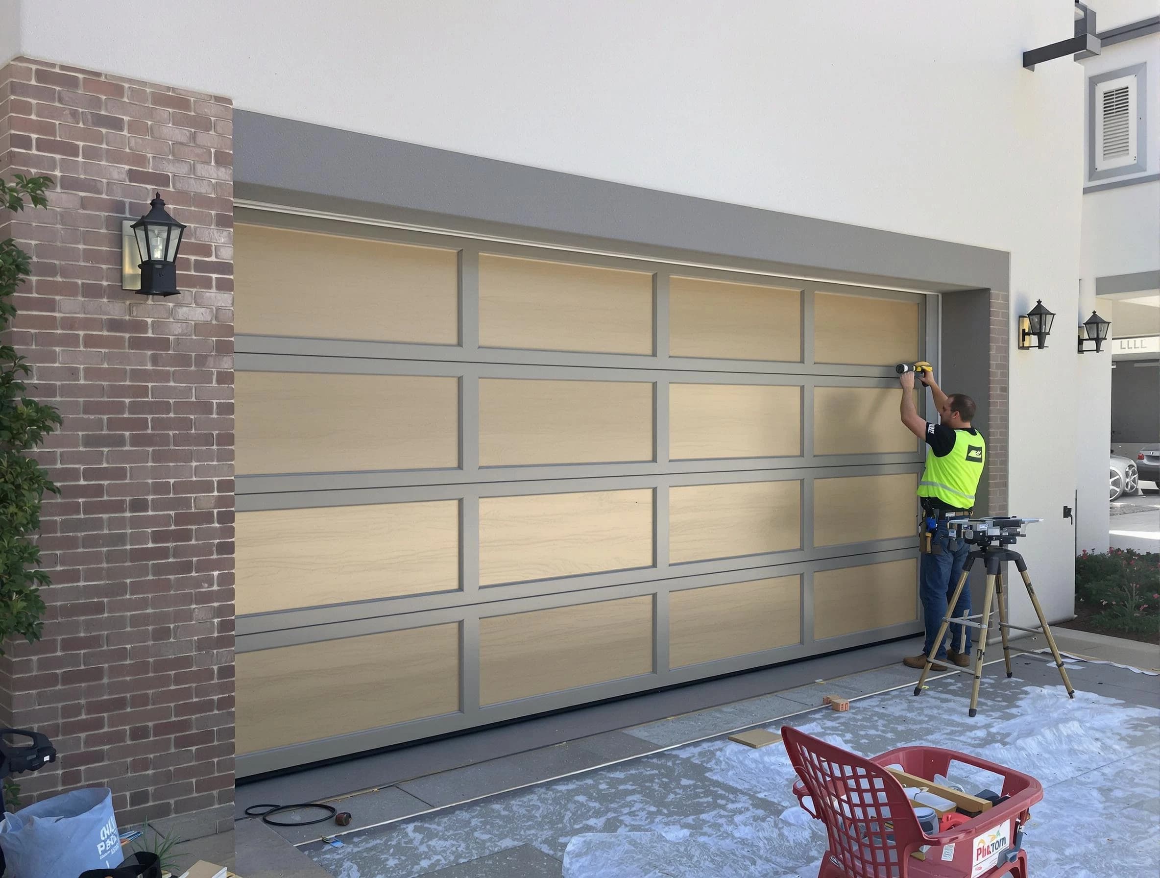 Garage door replacement service by Blackstone Garage Door Repair in Blackstone