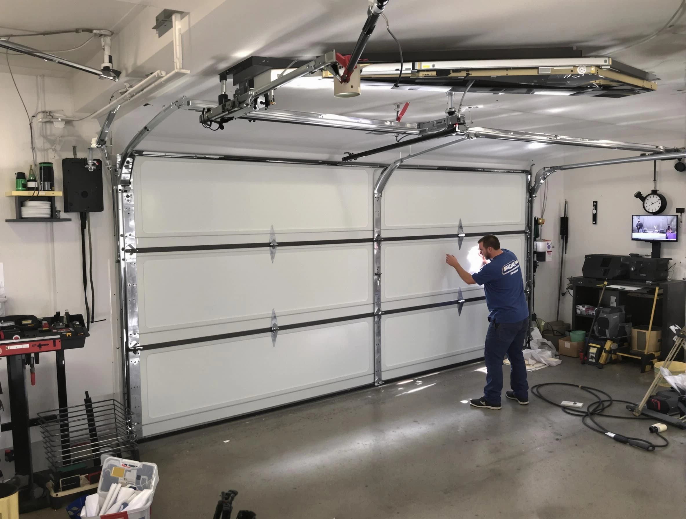 Professional garage door repair service by Blackstone Garage Door Repair in Blackstone