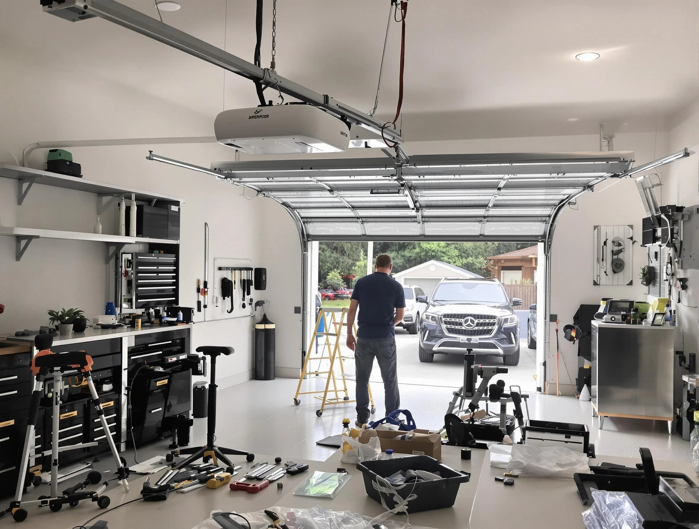 Garage door opener installation by Blackstone Garage Door Repair in Blackstone