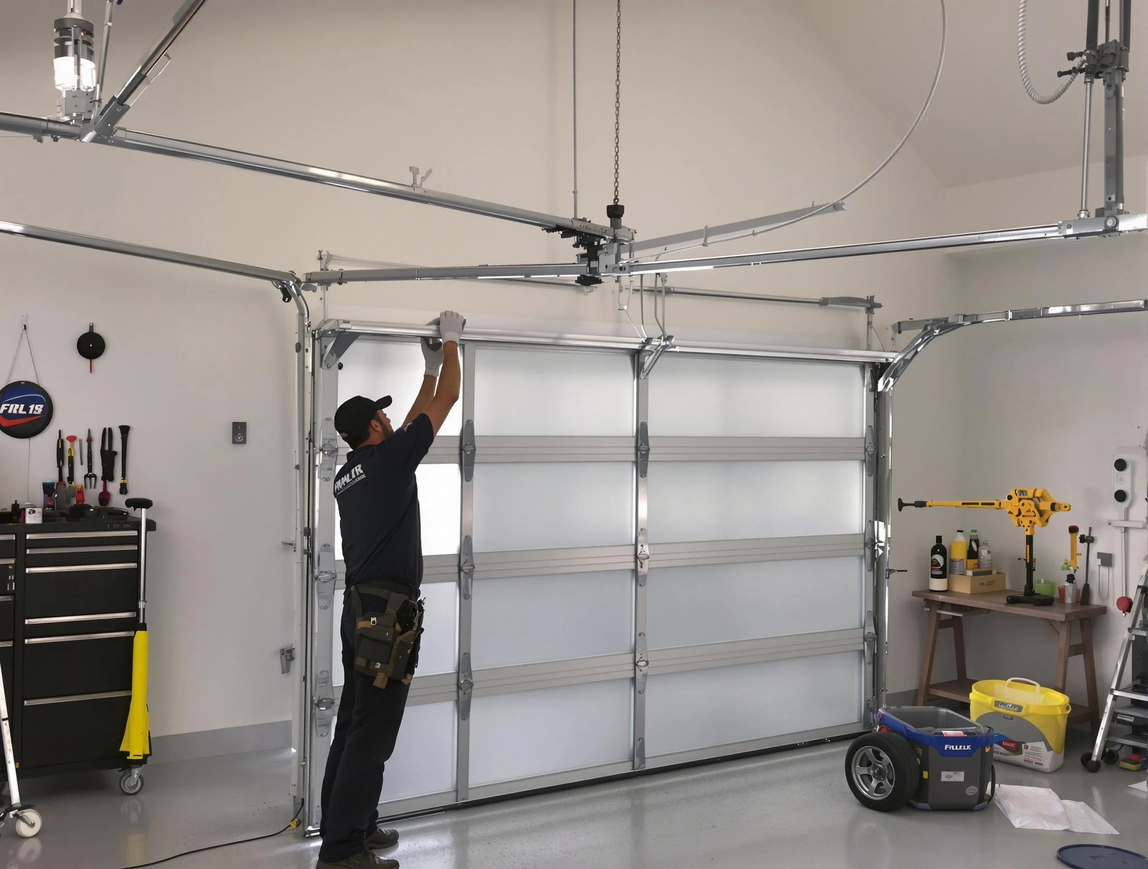 Blackstone Garage Door Repair certified team performing precision garage door installation in Blackstone