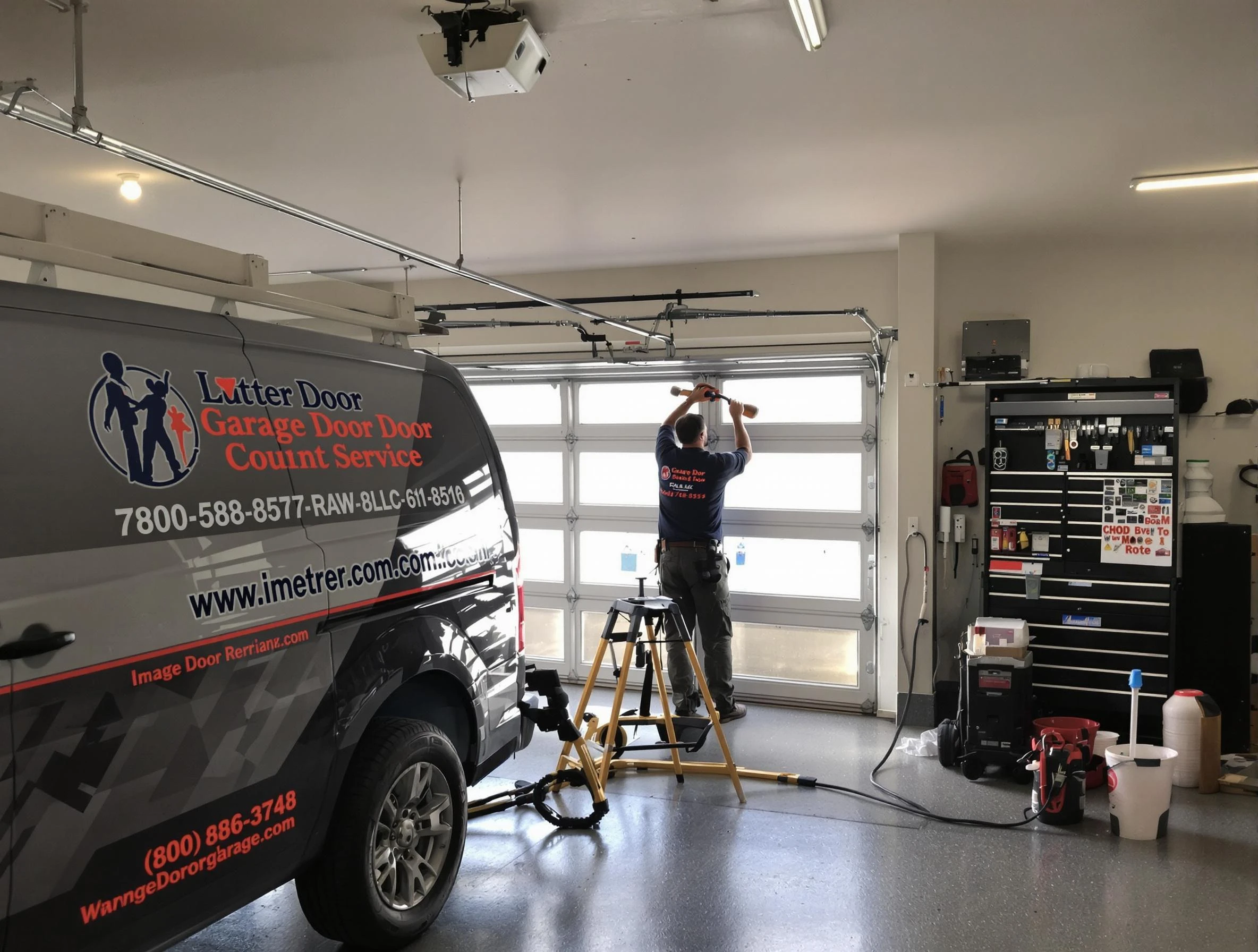 Blackstone Garage Door Repair team performing same-day garage door repair in Blackstone